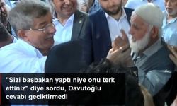 Vatandaş "Erdoğan sizi Başbakan yaptı niye onu terk ettiniz?" diye sordu, Davutoğlu cevabı geciktirmedi