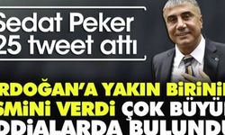 Sedat Peker 25 tweet attı. Erdoğan'a yakın birinin ismini verdi çok büyük iddialarda bulundu