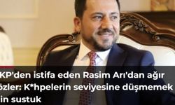 AKP'den istifa eden Rasim Arı'dan ağır sözler: K*hpelerin seviyesine düşmemek için sustuk