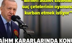 Erdoğan: AİHM kararlarında adil değil, konu Türkiye olunca karar siyasi