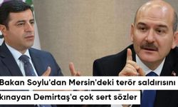 Soylu, Mersin'deki terör saldırısını kınayan Demirtaş'a çok sert sözlerle yüklendi: İğrenç ve aşağılıksın