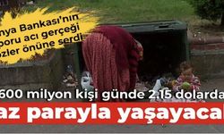 600 milyon kişi günde 2.15 dolardan az parayla yaşayacak