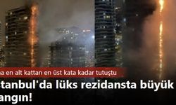 İstanbul'da lüks rezidansta büyük yangın!