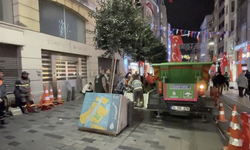 İstiklal Caddesi'ndeki ağaçlar kaldırılıyor