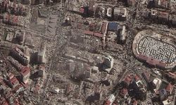 Depremin boyutu uydudan böyle görülüyor: Her yer yıkıldı