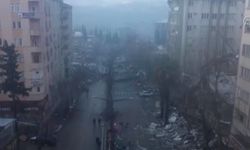 Kahramanmaraş’ın merkezindeki büyük yıkım havadan görüntülendi