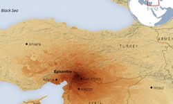 Reuters, depremin sarsıntı haritasını paylaştı