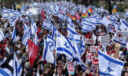 İsrail'de sokaklar karıştı! Tel Aviv'de Protestolar