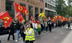 İsveç'te PKK destekçileri Erdoğan'ı hedef aldı