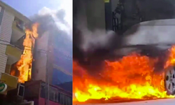 İstanbul Ataşehir'de 5 katlı binada yangın çıktı!