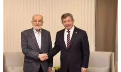 Saadet Partisi lideri Karamolloğlu, Davutoğlu'nu ziyaret etti