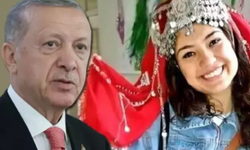 Cumhurbaşkanı Erdoğan'a Şehit Öğretmen Aybüke'nin Bağlaması Hediye Edildi