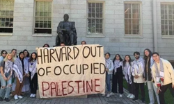 Harvard Üniversitesi'nde Filistin'e destek amaçlı gösteri düzenleyen öğrenciler hakkında disiplin soruşturması başlatılacak