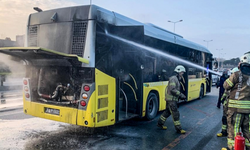 Sarıyer'de İETT otobüsünde yangın telaşı!