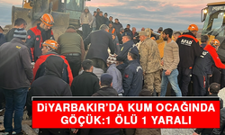 Diyarbakır’da kum ocağındaki göçükte 1 ölü, 1 yaralı