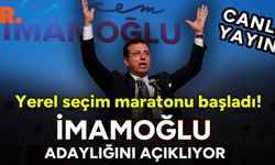 CHP'de "İstanbul" lansmanı: Ekrem İmamoğlu adaylığını duyurdu!