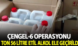 Samsun'da "Çengel-6'' Operasyonu: 1 ton 56 litre etil alkol yakalandı