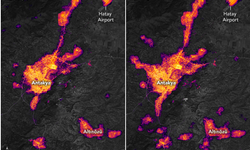Sosyal medya bu görüntüleri konuşuyor: NASA deprem öncesi ve sonrası görüntüleri paylaştı