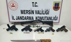 Mersin'de ruhsatsız silah operasyonu: 5 tabanca ve 1 tüfek yakalandı