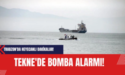 Trabzon'da alabora olan teknede bomba iddiası