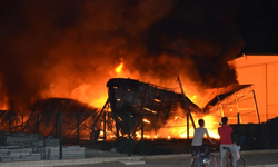 İzmir Selçuk'ta narenciye deposunda yangın çıktı