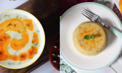 Günün çorbası ve tatlısı: Patates çorbası, portakallı irmik helvası