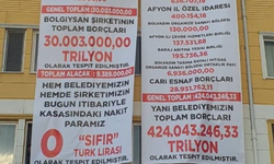 Belediye binasına pankart astılar: MHP'li yeni başkan AKP'li başkanın borçlarını 'duyurdu