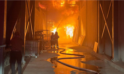 Kahramanmaraş'ta Ahşap Fabrikasında Yangın Çıktı