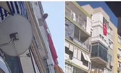 İzmir'de Evinden Eşyaları Fırlatan Adam Mahalleyi Karıştırdı
