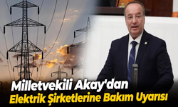 CHP Milletvekili Akay Elektrik Dağıtım Şirketlerine Bakım Uyarısında Bulundu