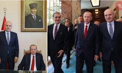 Erdoğan, TBMM Başkanı Kurtulmuş'u ziyaret etti