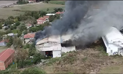 Çatalca'da fabrikada yangın çıktı