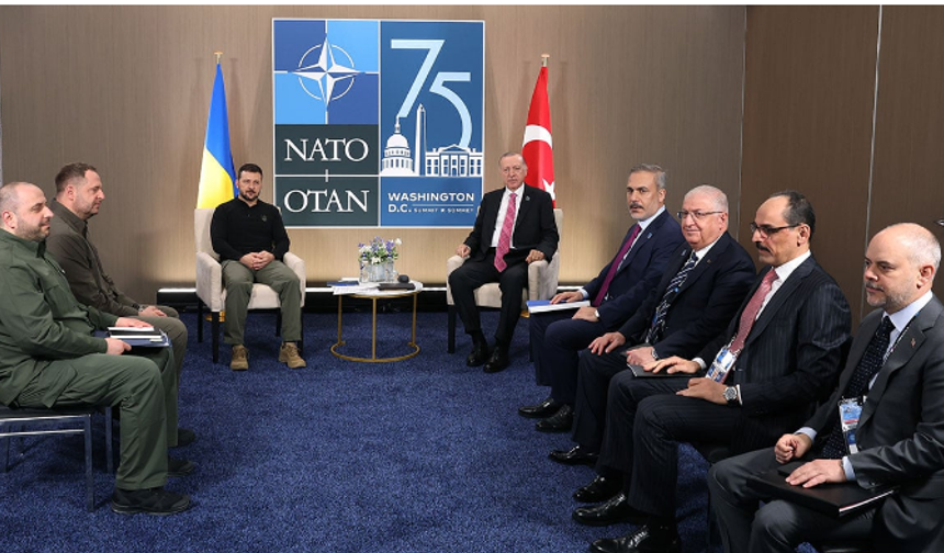 Cumhurbaşkanı Erdoğan ve Ukrayna Devlet Başkanı Zelenskiy görüştü